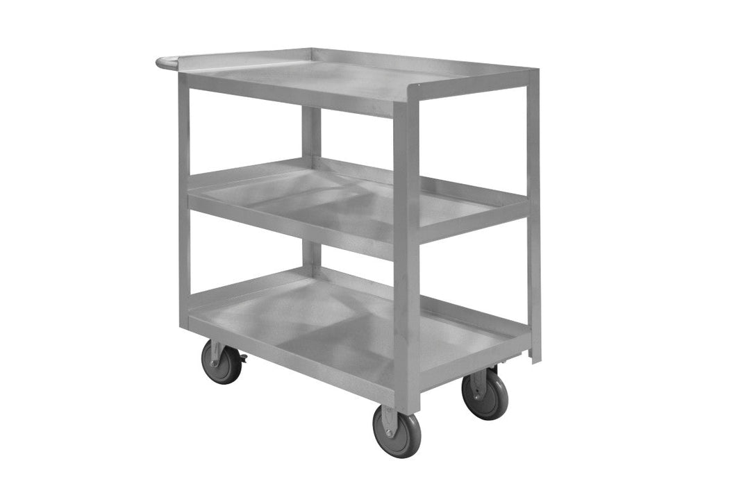 SRSC1630603FLD5PU Stainless Steel Stock Cart, 3 Shelves