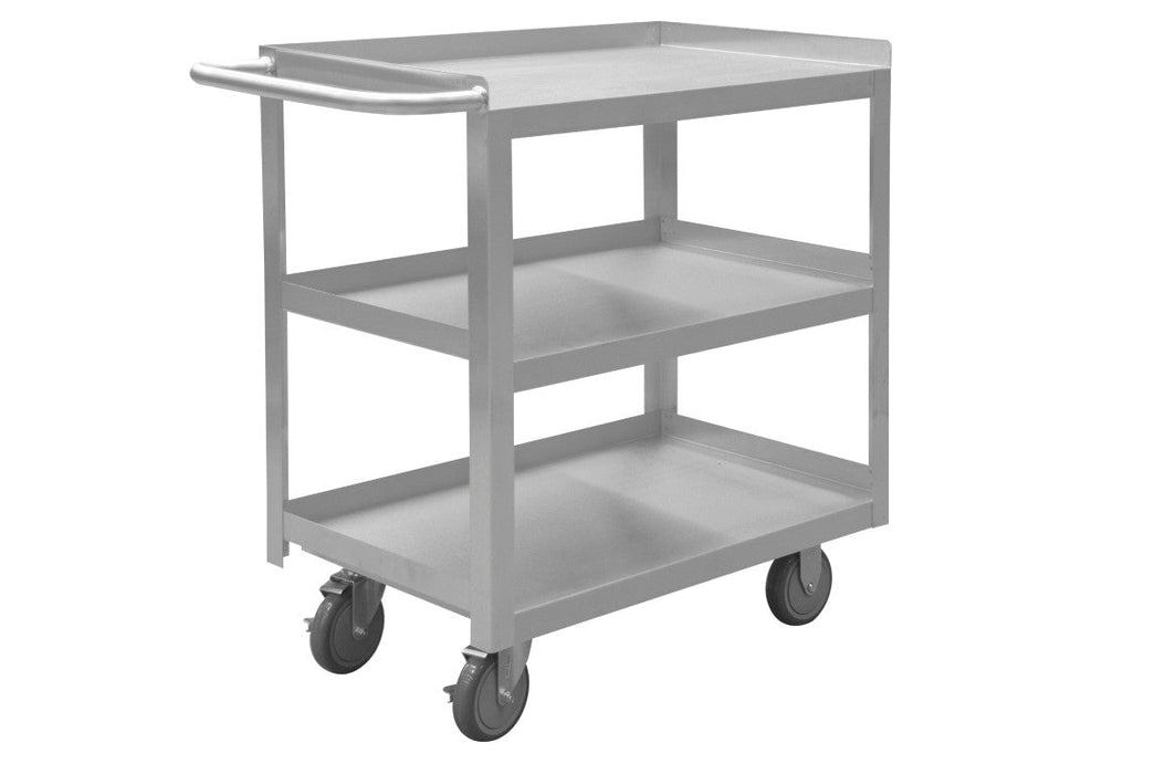 SRSC1630603FLD5PU Stainless Steel Stock Cart, 3 Shelves