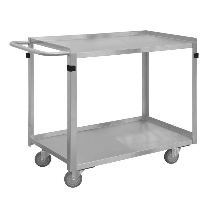 SRSC2016302FLD4PU Stainless Steel Stock Cart, 2 Shelves