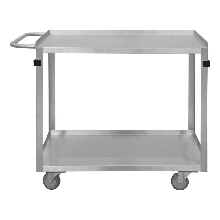 SRSC2022482FLD4PU Stainless Steel Stock Cart, 2 Shelves