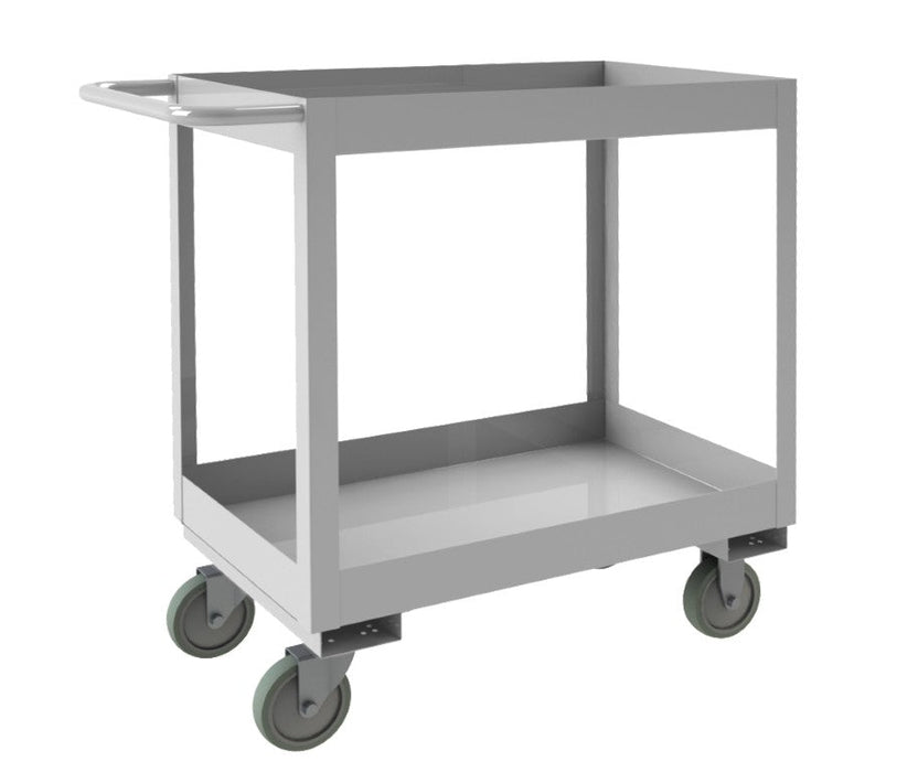 SRSC31618302ALU5PUS Stainless Steel Stock Cart, 2 Shelves