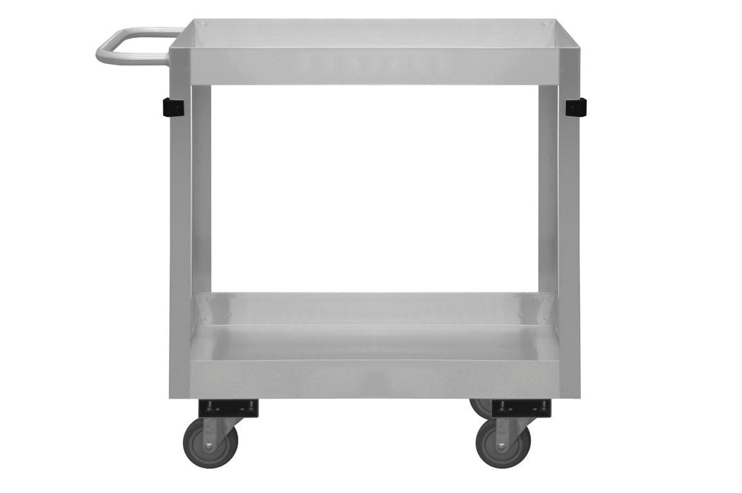 SRSC32016302ALU4PU Stainless Steel Stock Cart, 2 Shelves