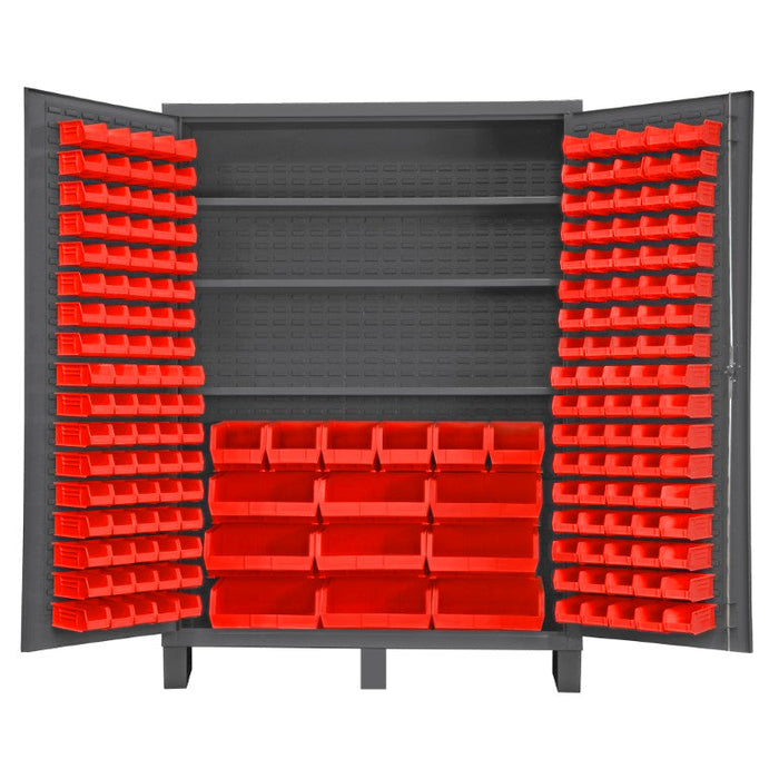 SSC-185-3S-1795 Cabinet, 3 Shelves, 185 Red Bins