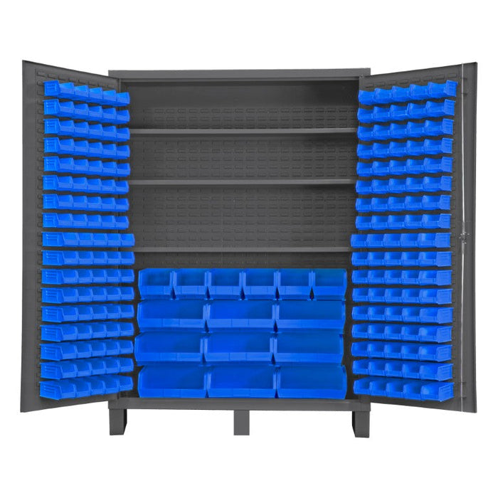 SSC-185-3S-5295 Cabinet, 3 Shelves, 185 Blue Bins