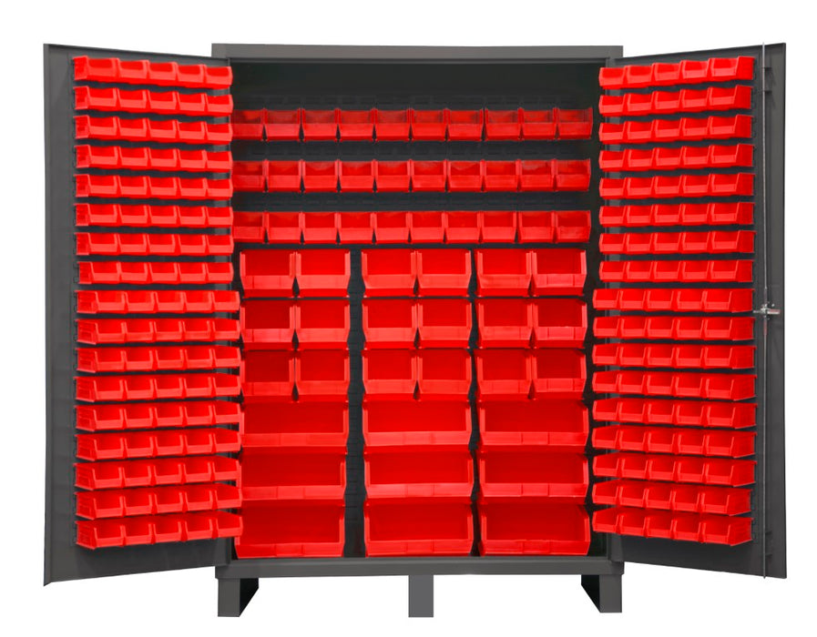 SSC-227-1795 Cabinet, 227 Red Bins
