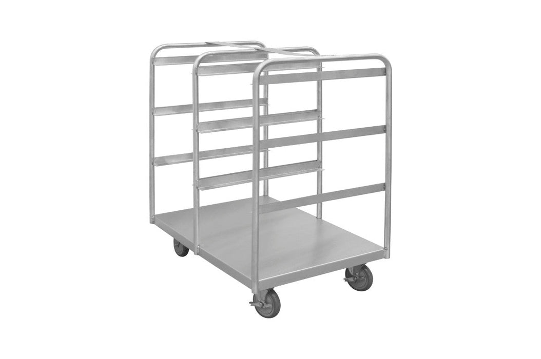 STBR-303642-6-5PU Stainless Steel Tub Rack Cart, 6 Bins
