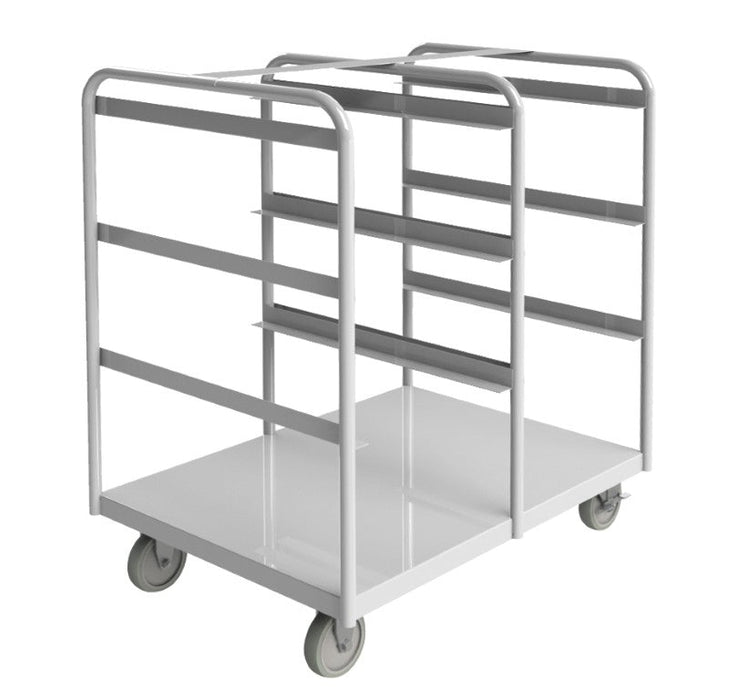 STBR-303642-6-5PU Stainless Steel Tub Rack Cart, 6 Bins