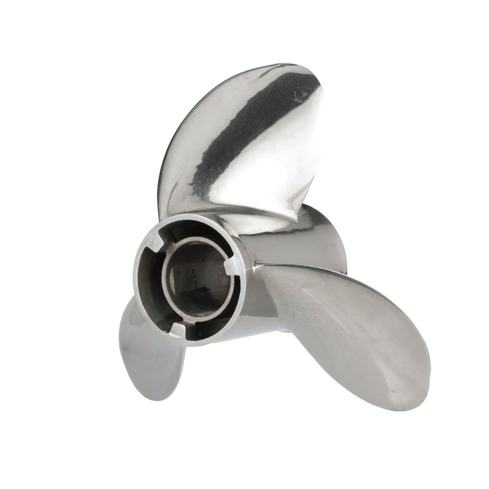 Quicksilver QS5118X Silverado 13" Diameter X 18" Pitch, 3-Blade Stainless Steel Propeller, Right Hand Rotation, 40 CT, 125hp