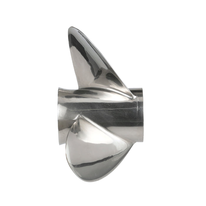 Quicksilver QS5114X Silverado 13.375" Diameter X 14" Pitch, 3-Blade Stainless Steel Propeller, Right Hand Rotation, 40 CT, 125hp