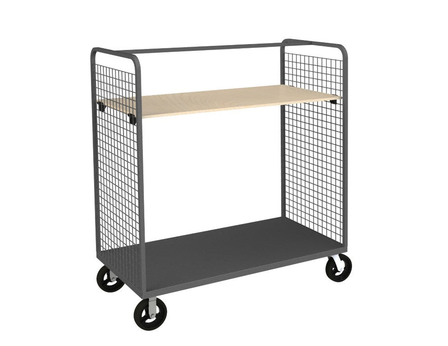 W2ST-306068-1AS-8MR95 Wire Cart, 1 Adjustable Shelf