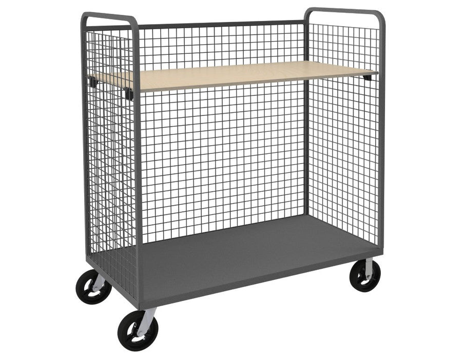 W3ST-306068-1AS-8MR95 Wire Cart, 1 Adjustable Shelf