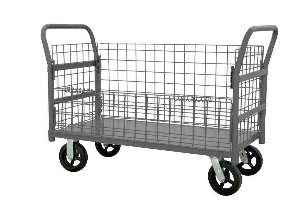 W4SPTDG-306038-1-8MR95 Wire Cart, Removable Handles, Drop Gate