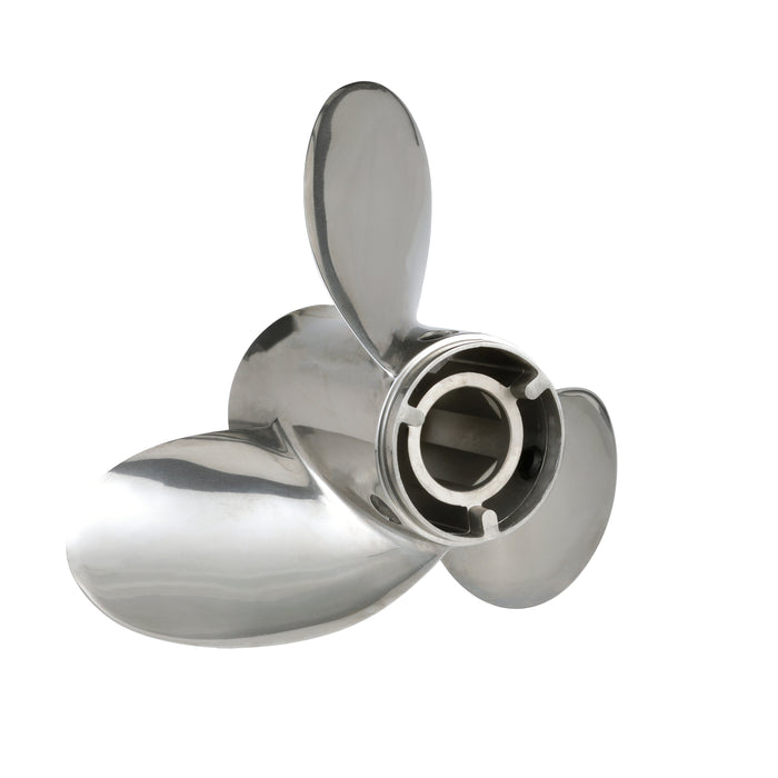 Quicksilver Thunderbolt Propeller High Polished Stainless Finish, 15.5" Diameter x 17" Pitch, Left Hand Rotation